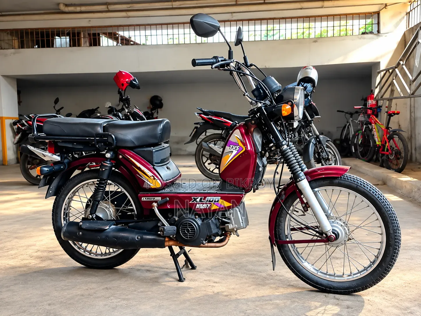 টিভিএস এক্সএল ১০০ ২০২২ পার্পল