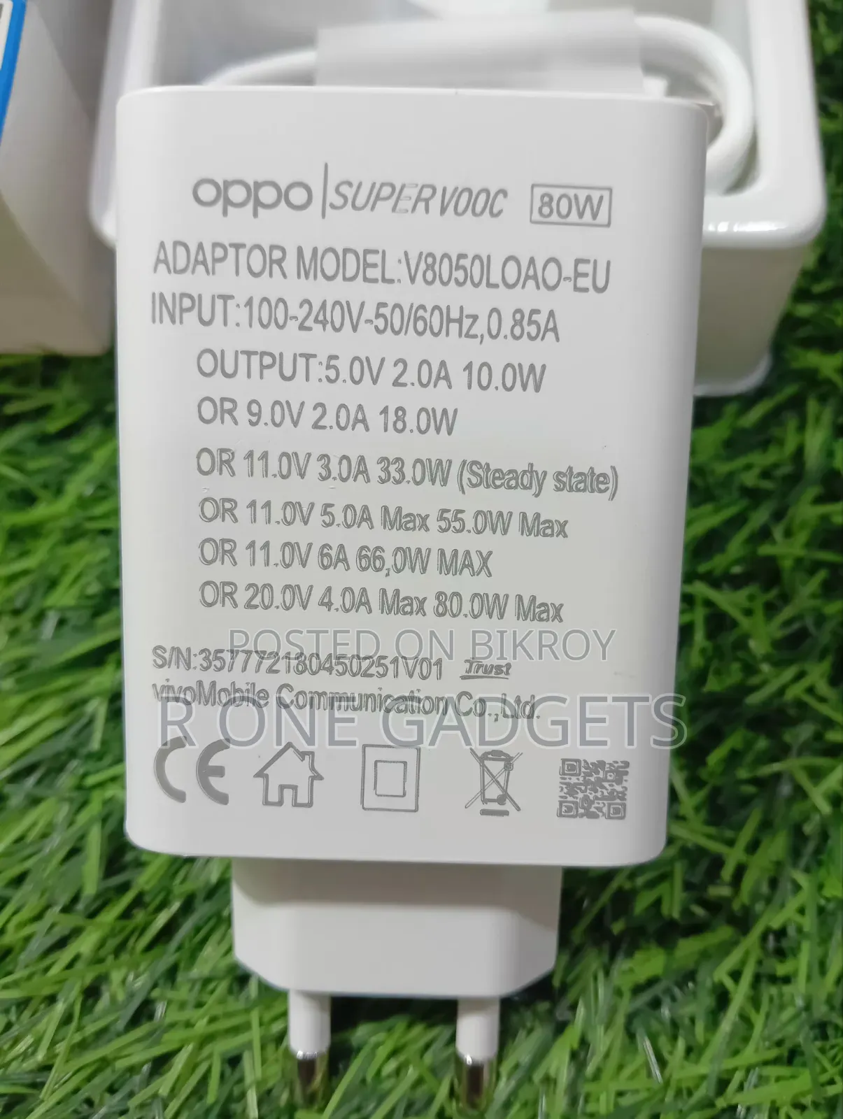 Oppo 80w Supervooc Original Charger