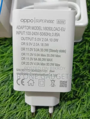 Oppo 80w Supervooc Original Charger
