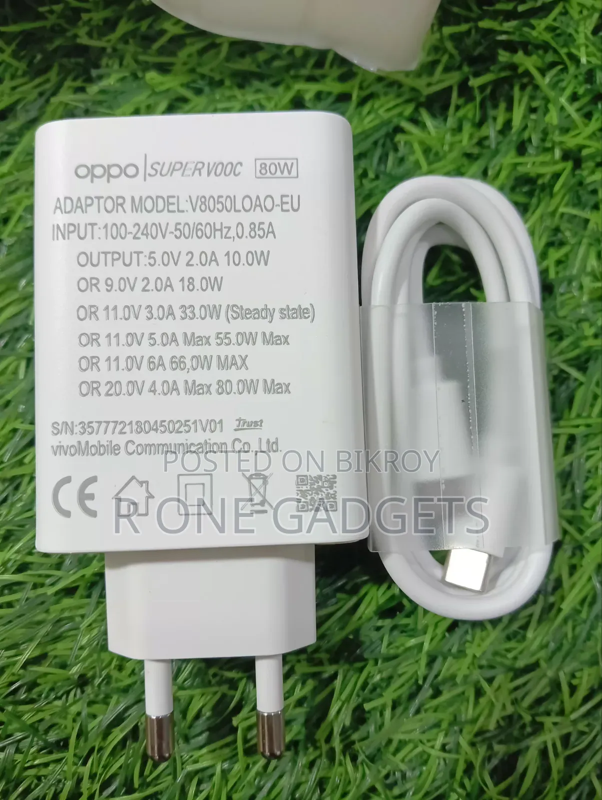 Oppo 80w Supervooc Original Charger