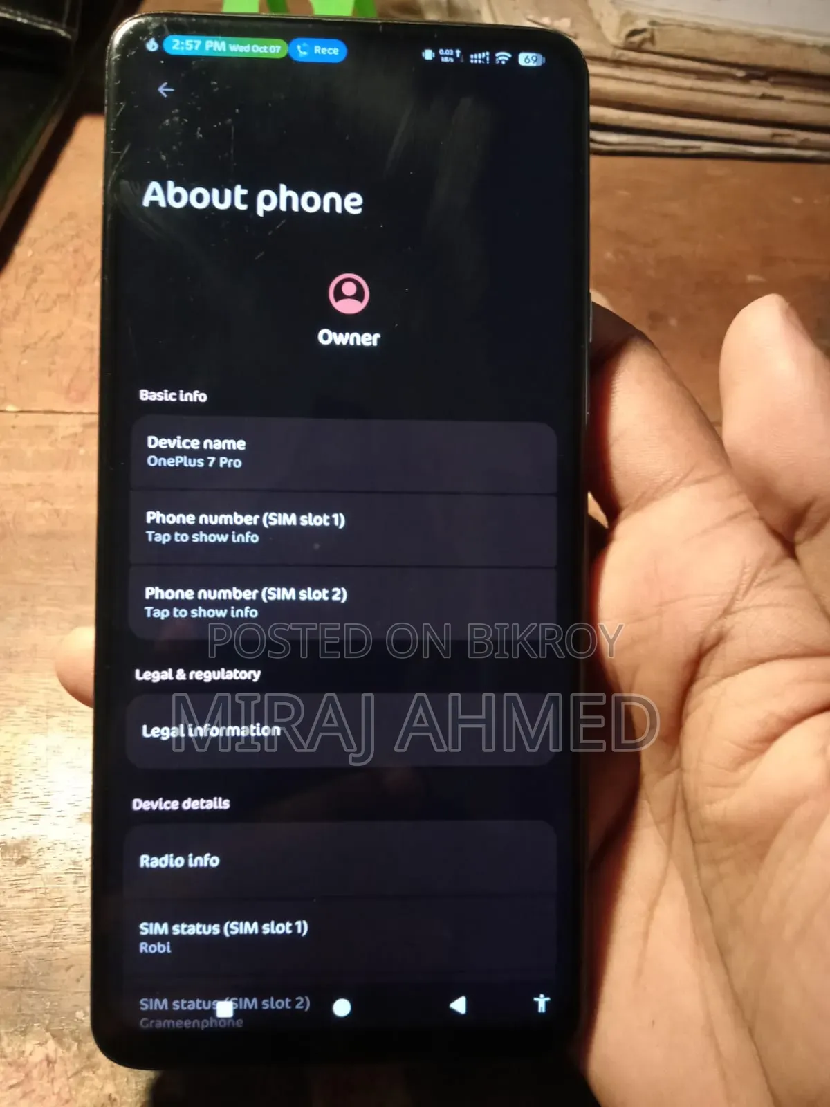 OnePlus 7 Pro 256 GB Blue