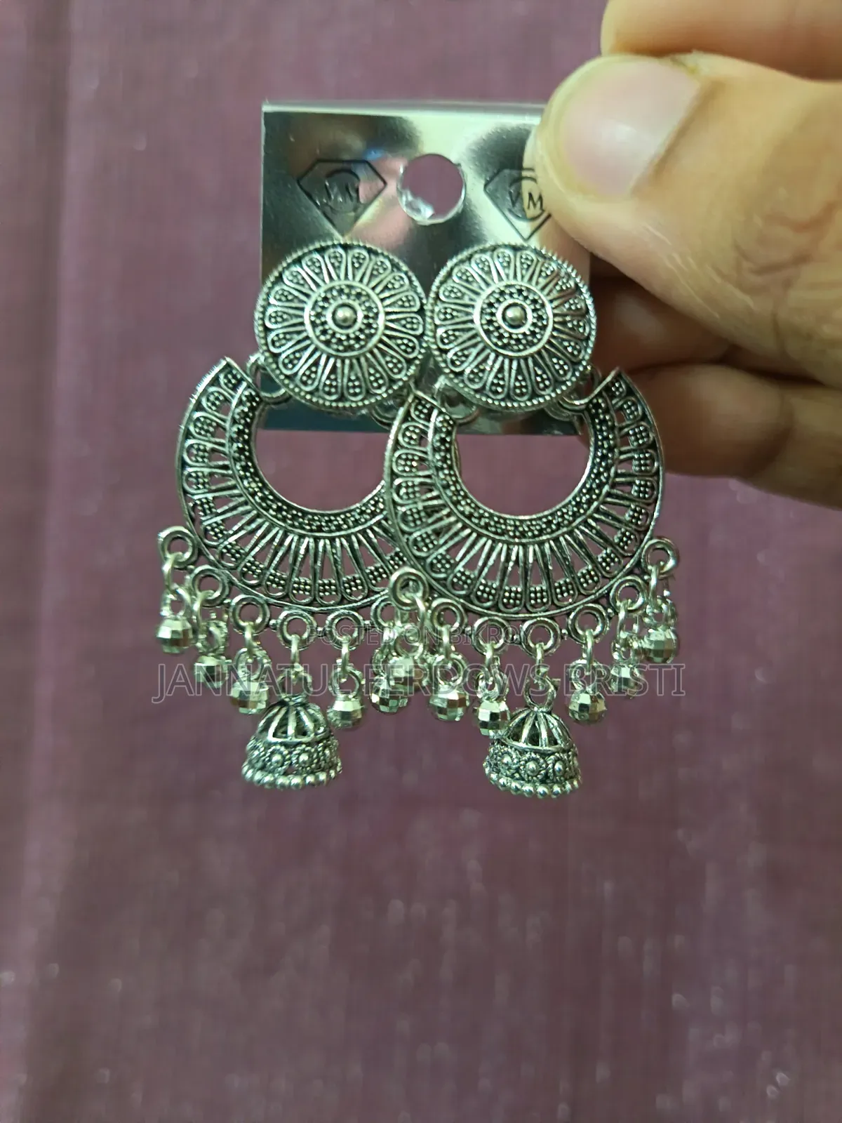 পূজার জন্য রূপার দুল