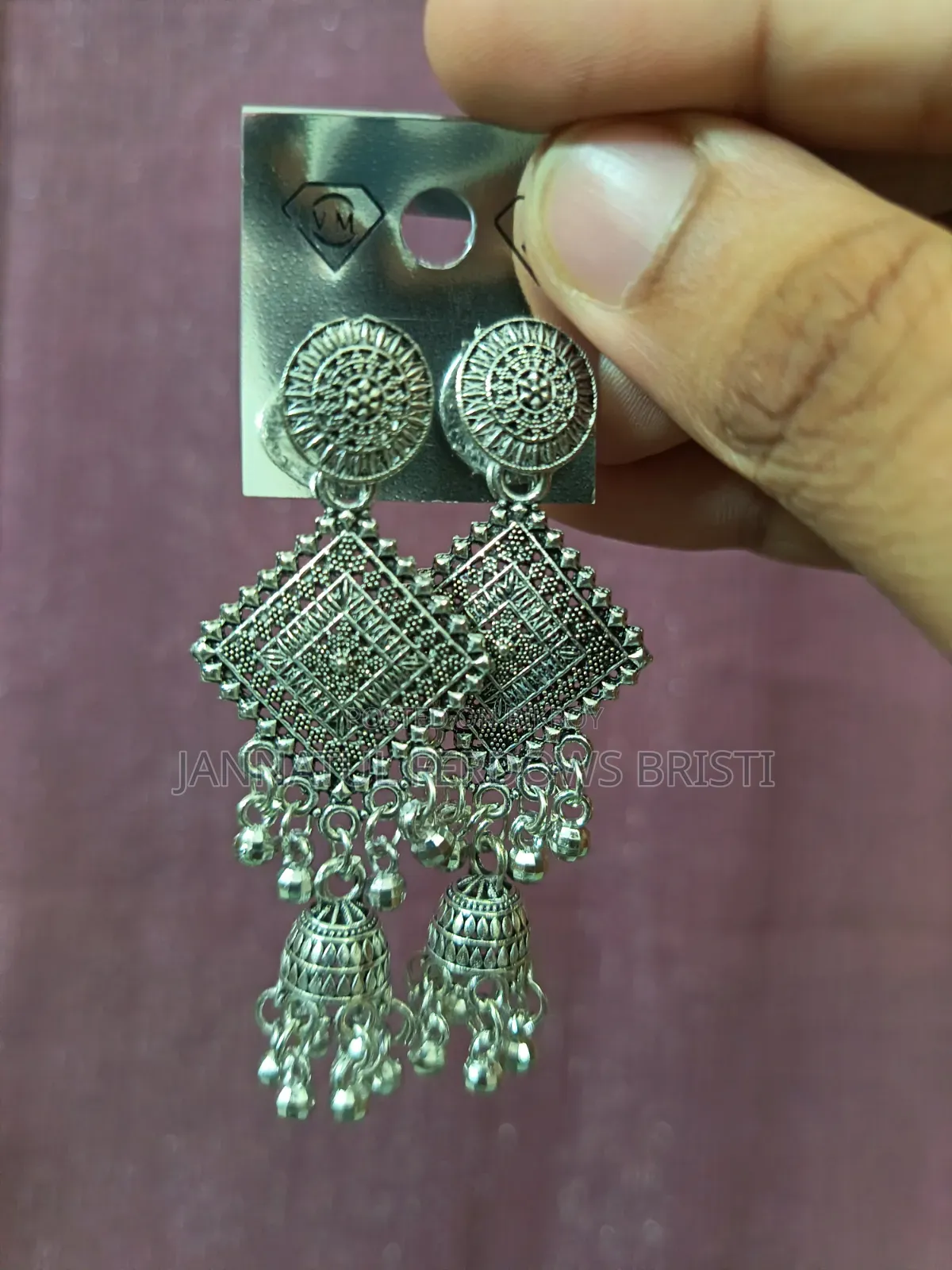 পূজার জন্য রূপার দুল