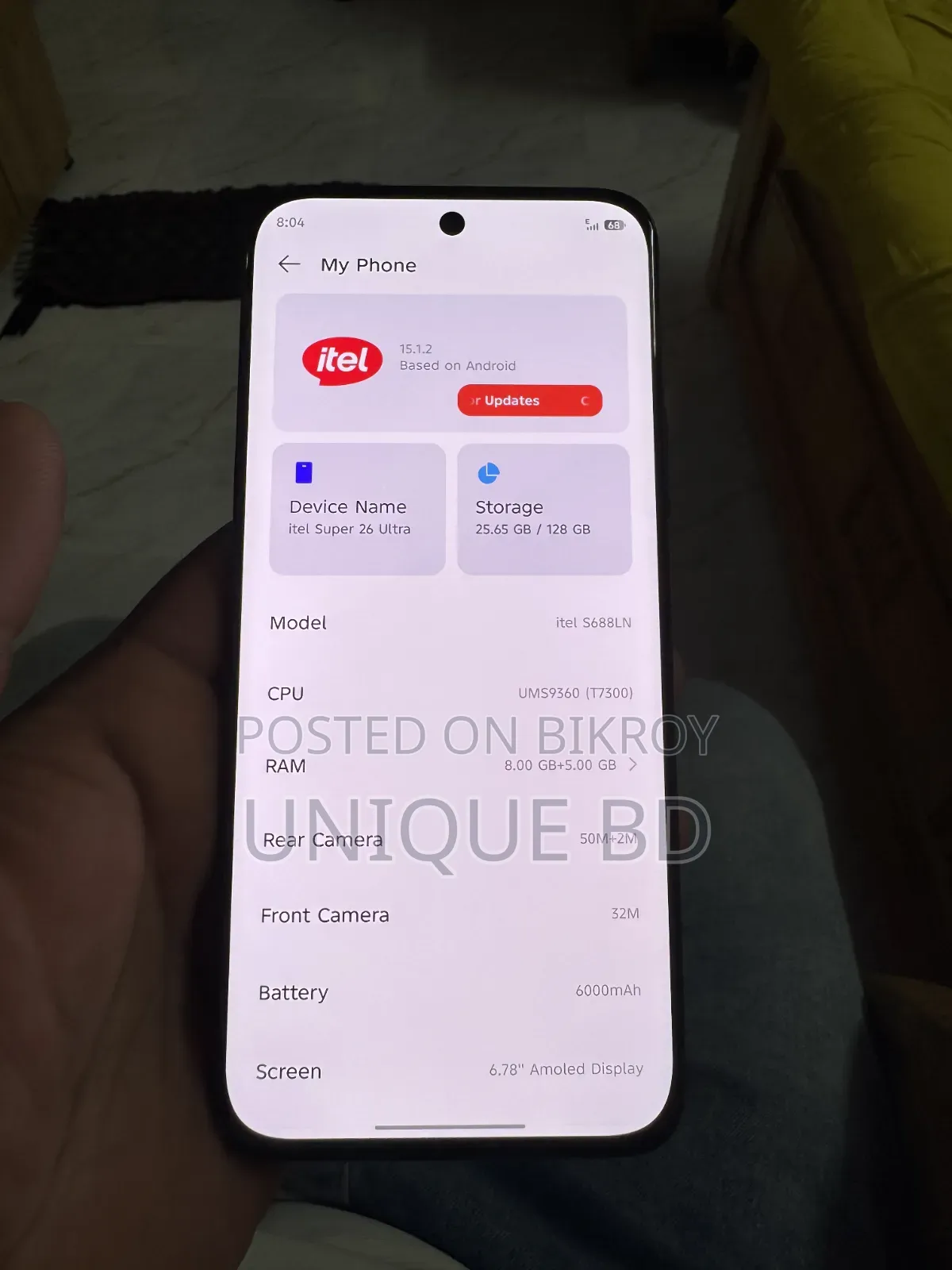 Itel S26 Ultra 128 GB Blue