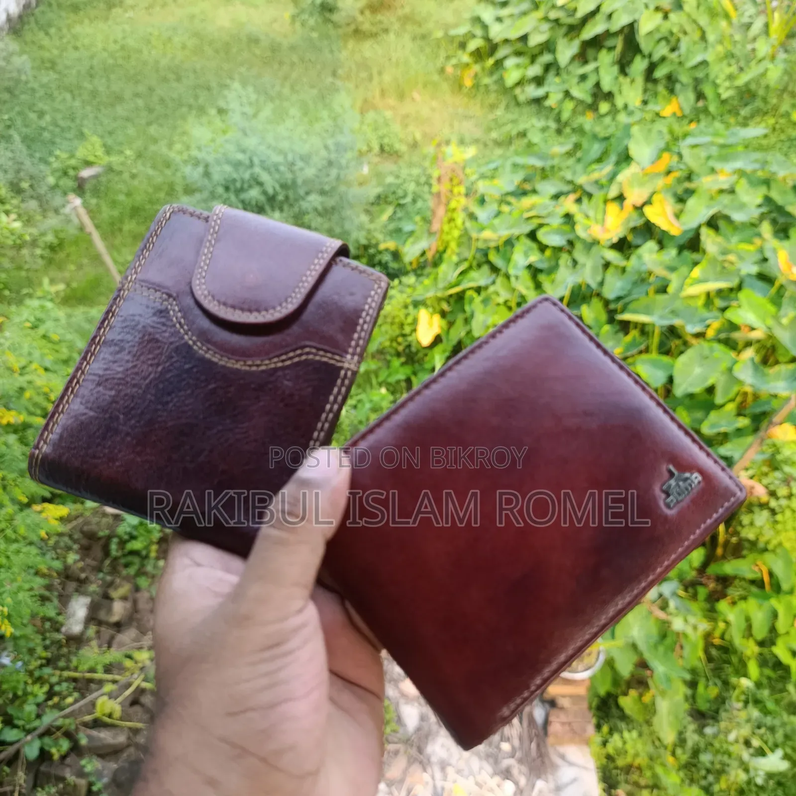 100% Leather Money Bag