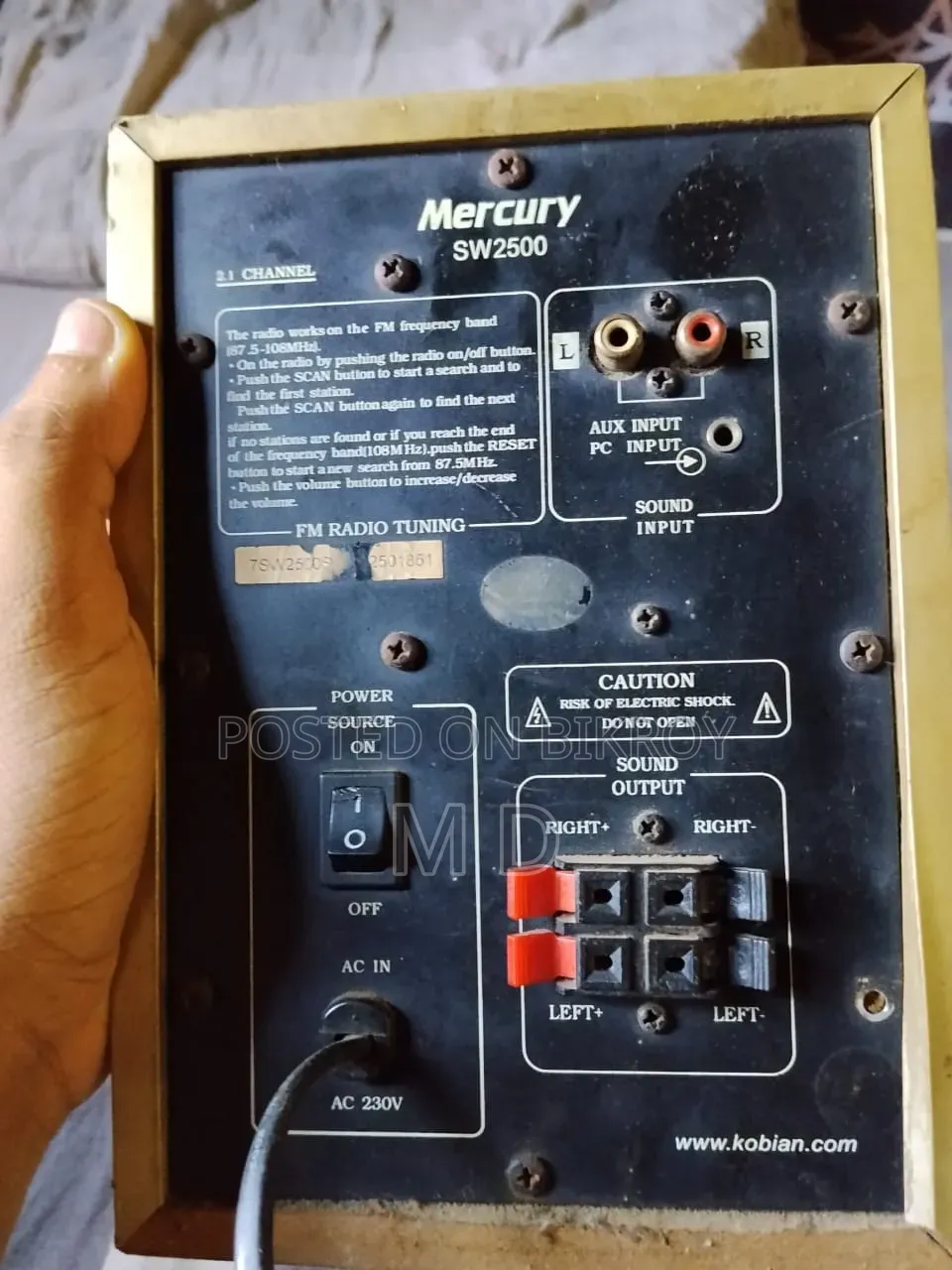 Mercury SW 2500 (Sound System)