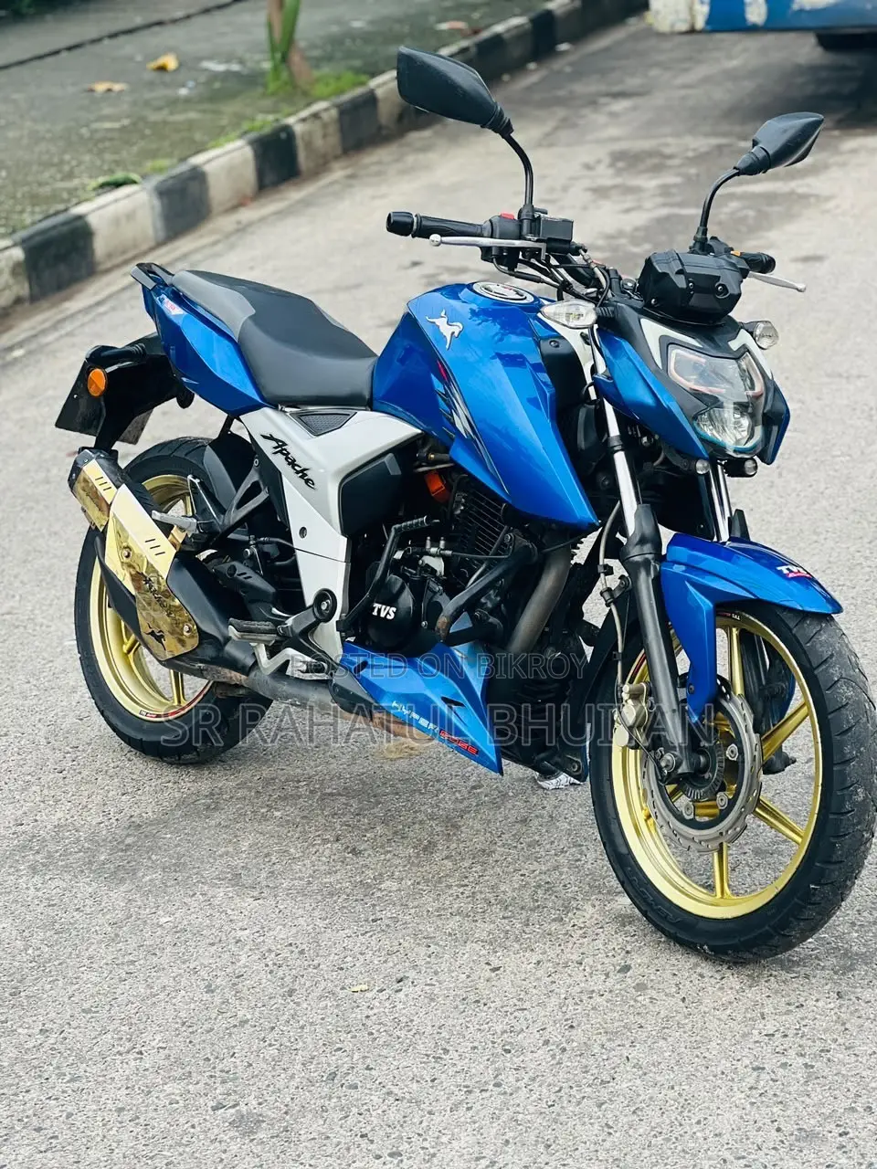 টিভিএস আপাচি আরটিআর ১৬০ টুভি এবিএস ২০২১ নীল