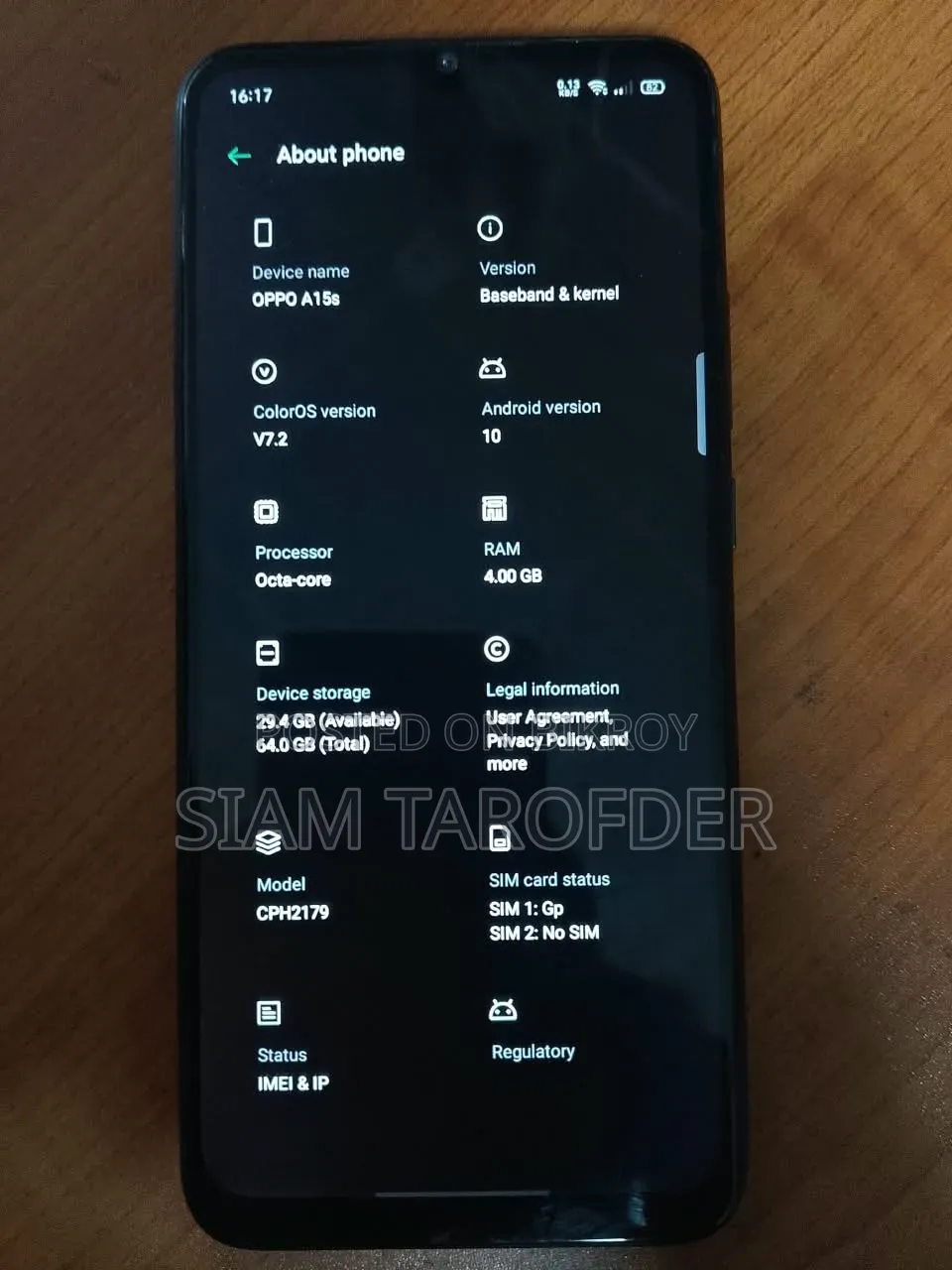 Oppo A15s 64 GB Blue