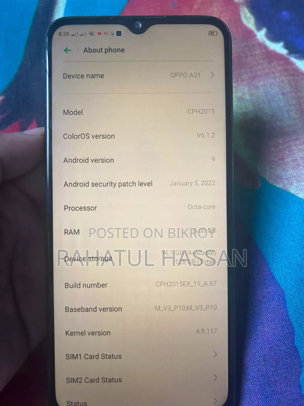 Oppo A31 128 GB Black