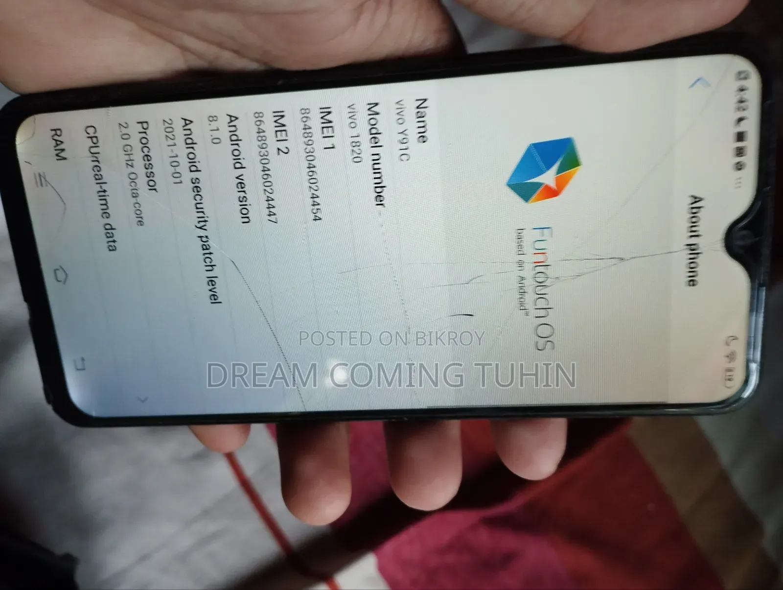 Vivo Y91c 32 GB Black