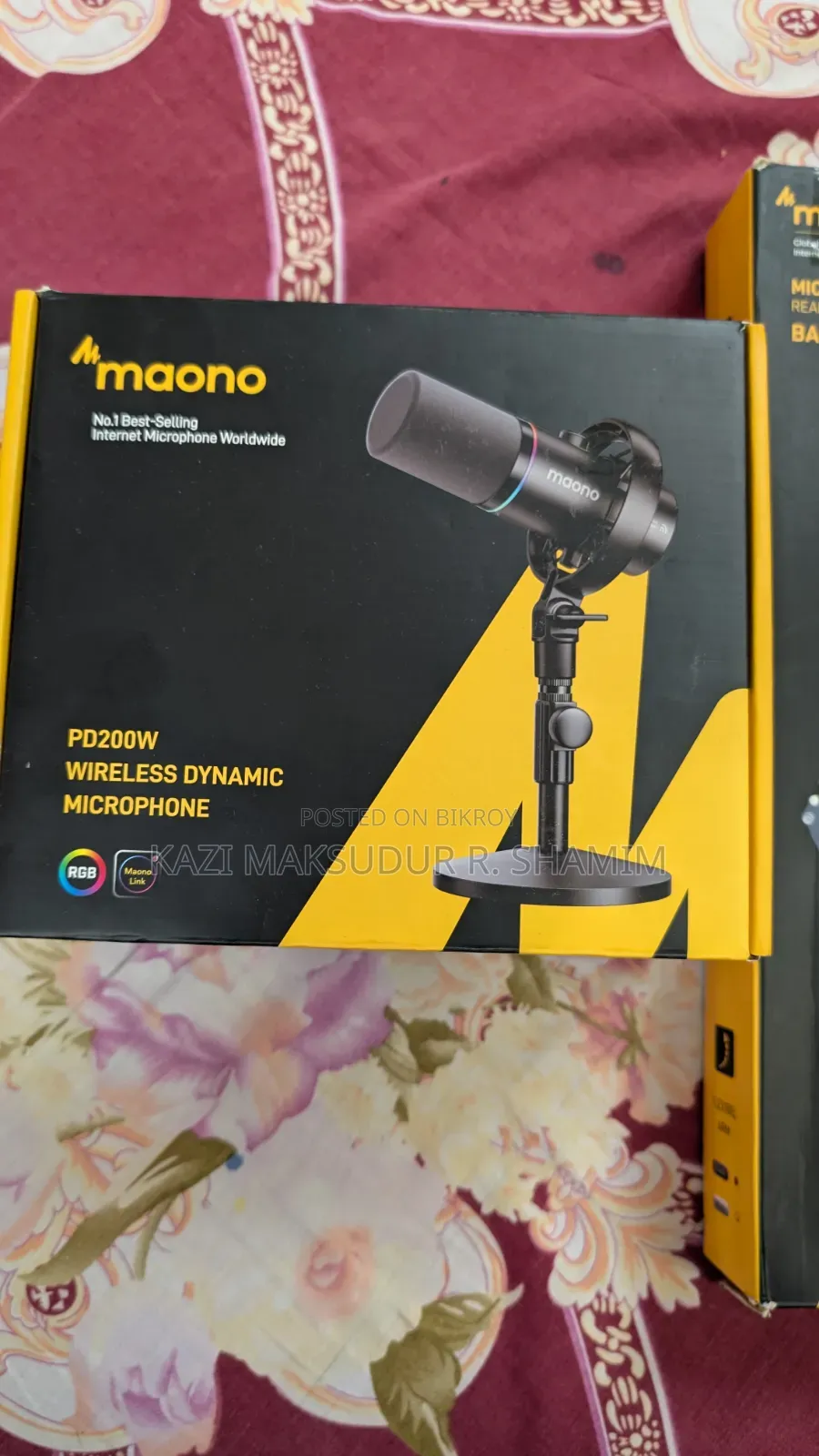 Maono PD200W Wireless Dynamic Mic + BA20 Boom Arm (ফুল বক্স+ক্যাশ মেমো