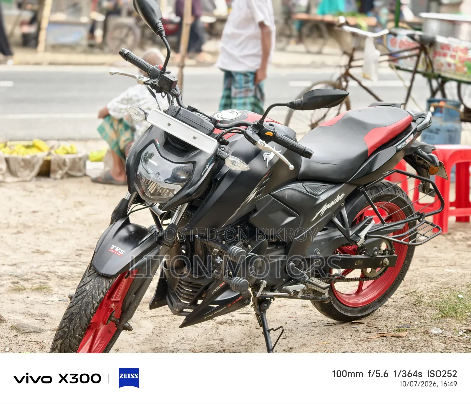 TVS Apache RTR 160 4V Fi 2025 Black