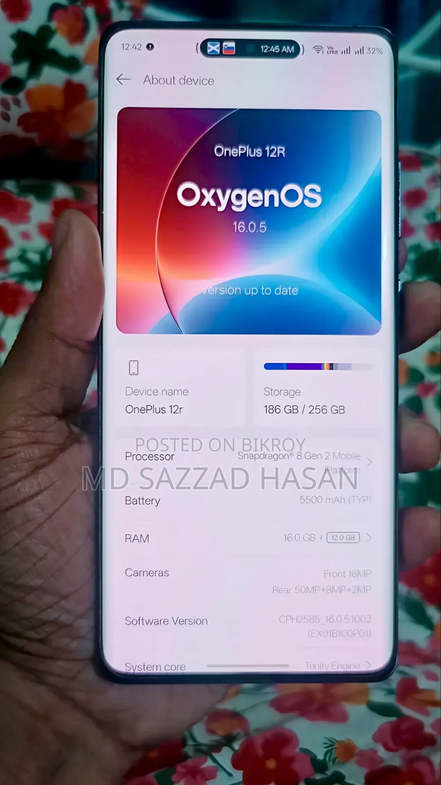 OnePlus 12R 256 GB Black