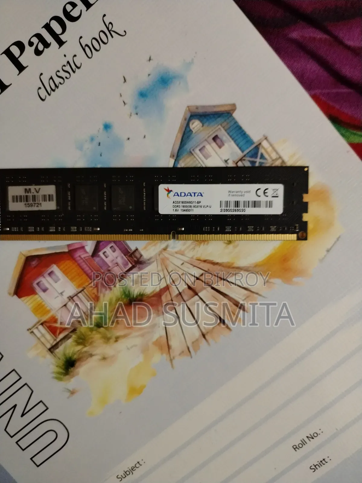 Adata 8GB Ram DDR3 1600