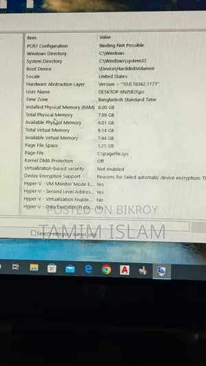 Desktop Computer Samsung 8GB Intel Core 3 HDD+SSD 512GB