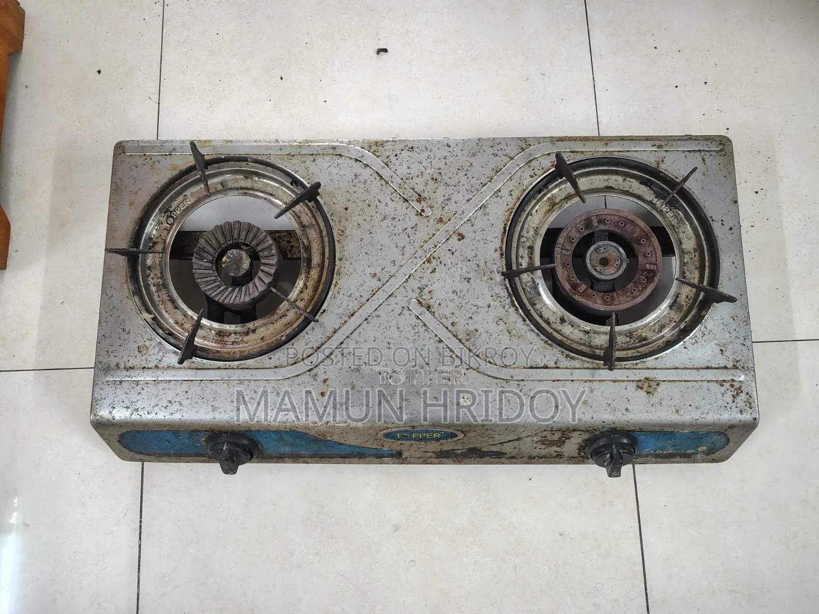 Topper Double Burner Auto Gas Stove