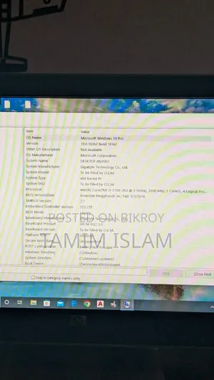 Desktop Computer Samsung 8GB Intel Core 3 HDD+SSD 512GB