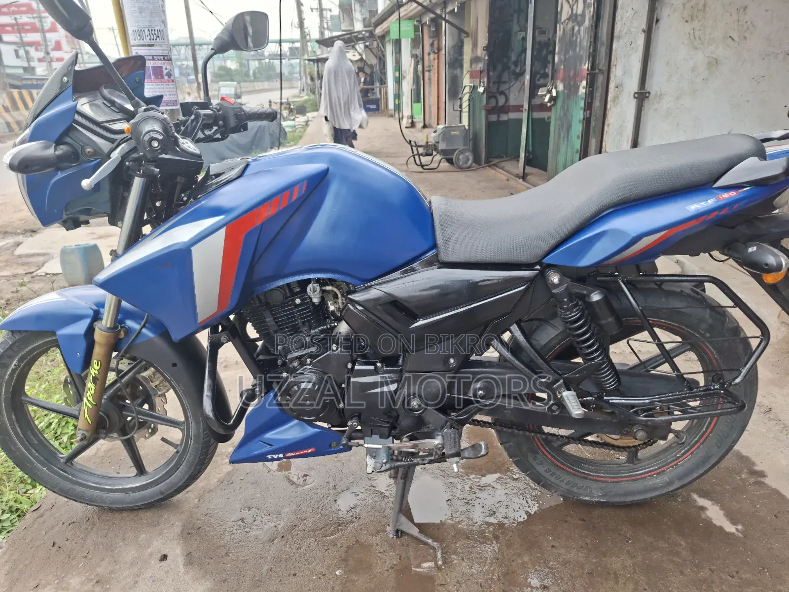 টিভিএস আপাচি আরটিআর ১৬০ ২ভি ২০১৭ নীল