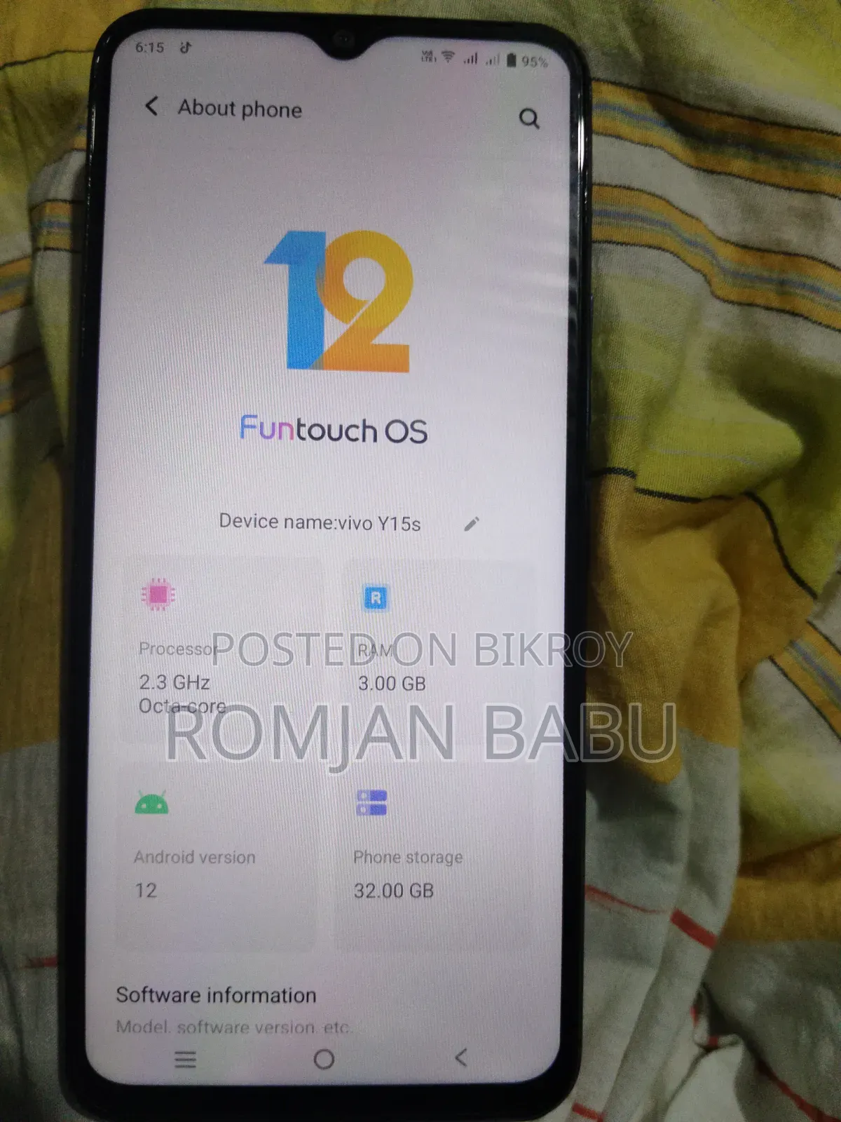 Vivo Y15s 32 GB Blue