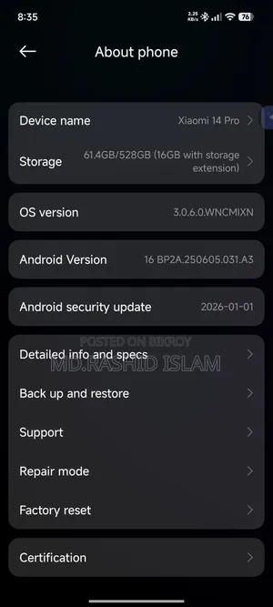 Xiaomi 14 Pro 512 GB Black