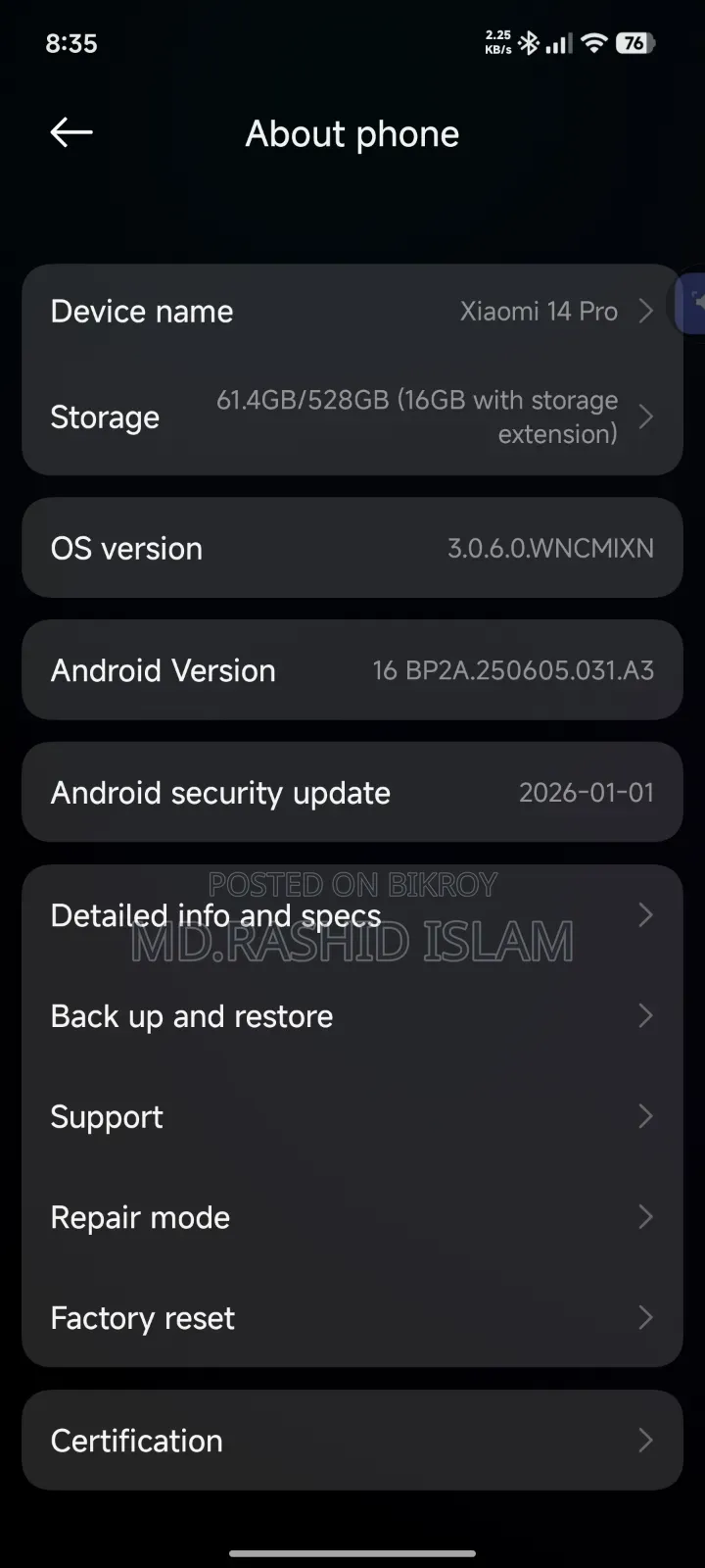 Xiaomi 14 Pro 512 GB Black