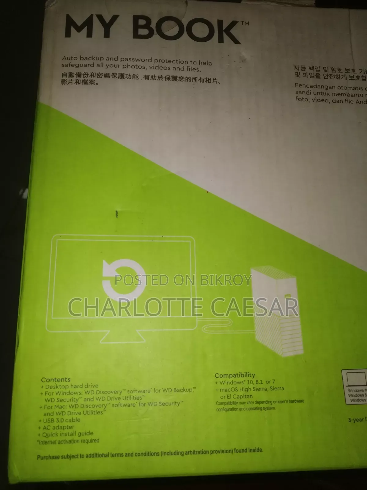 Wd My Book 8tb External Storage