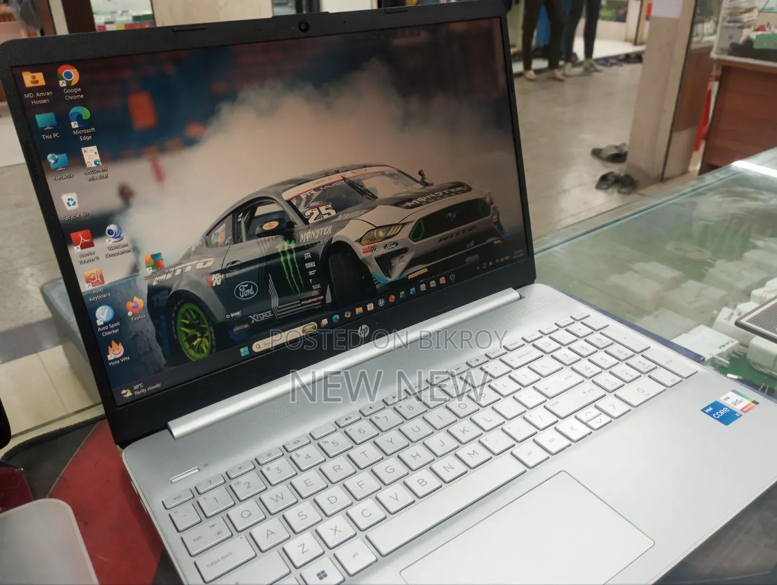 ল্যাপটপ HP 15S 8GB ইন্টেল কোর i5 SSD 512GB
