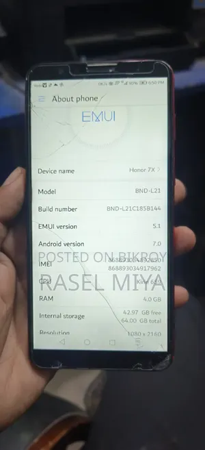 Honor 7X 64 GB Red