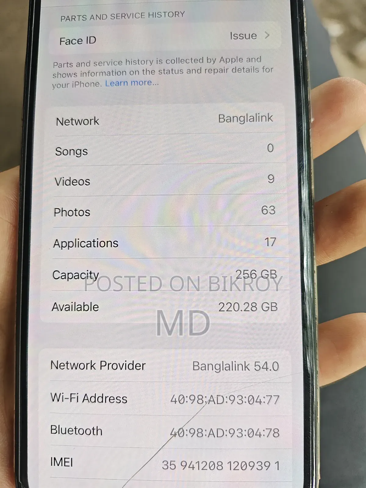 Apple iPhone X 256 GB White
