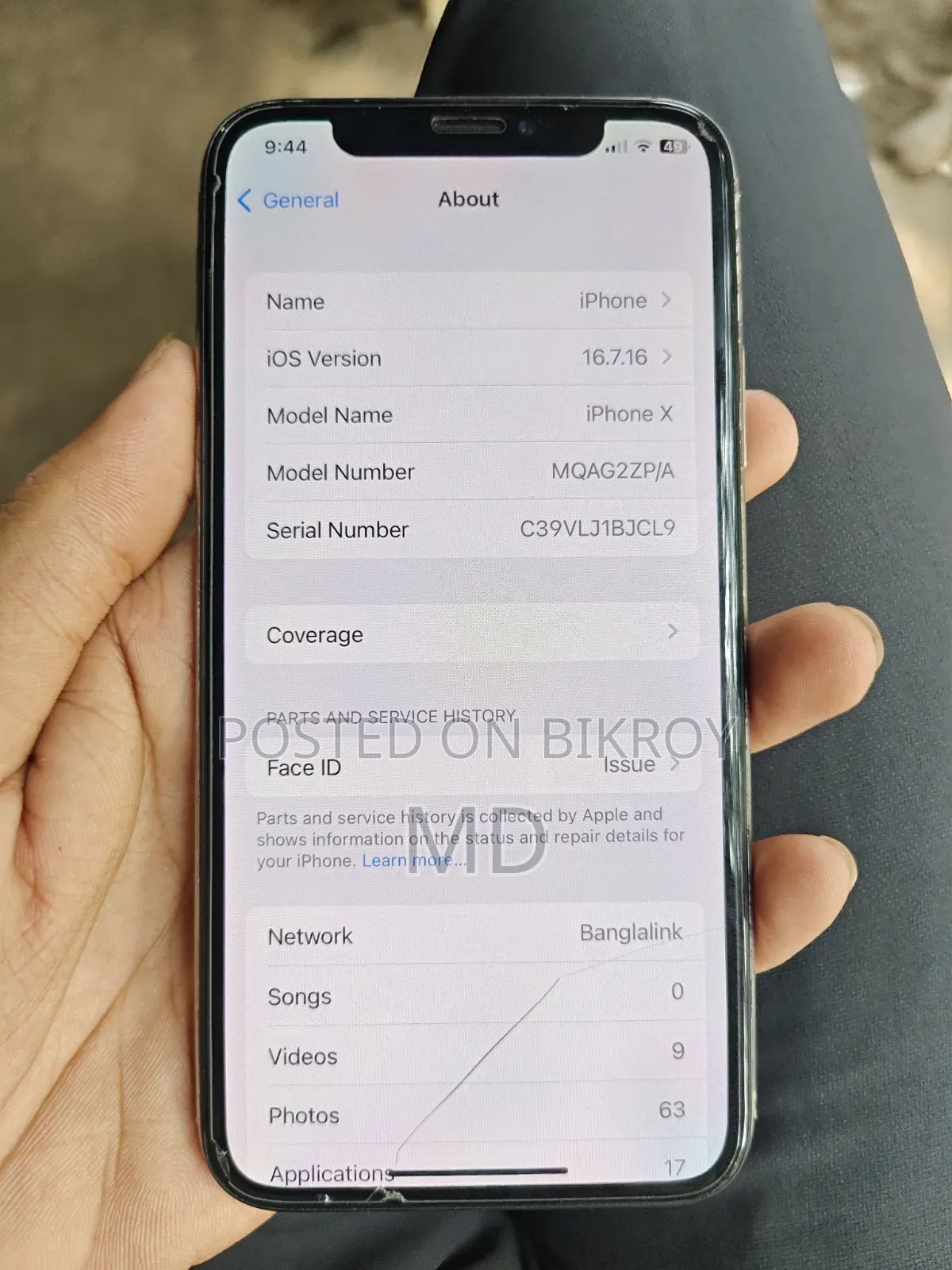 Apple iPhone X 256 GB White