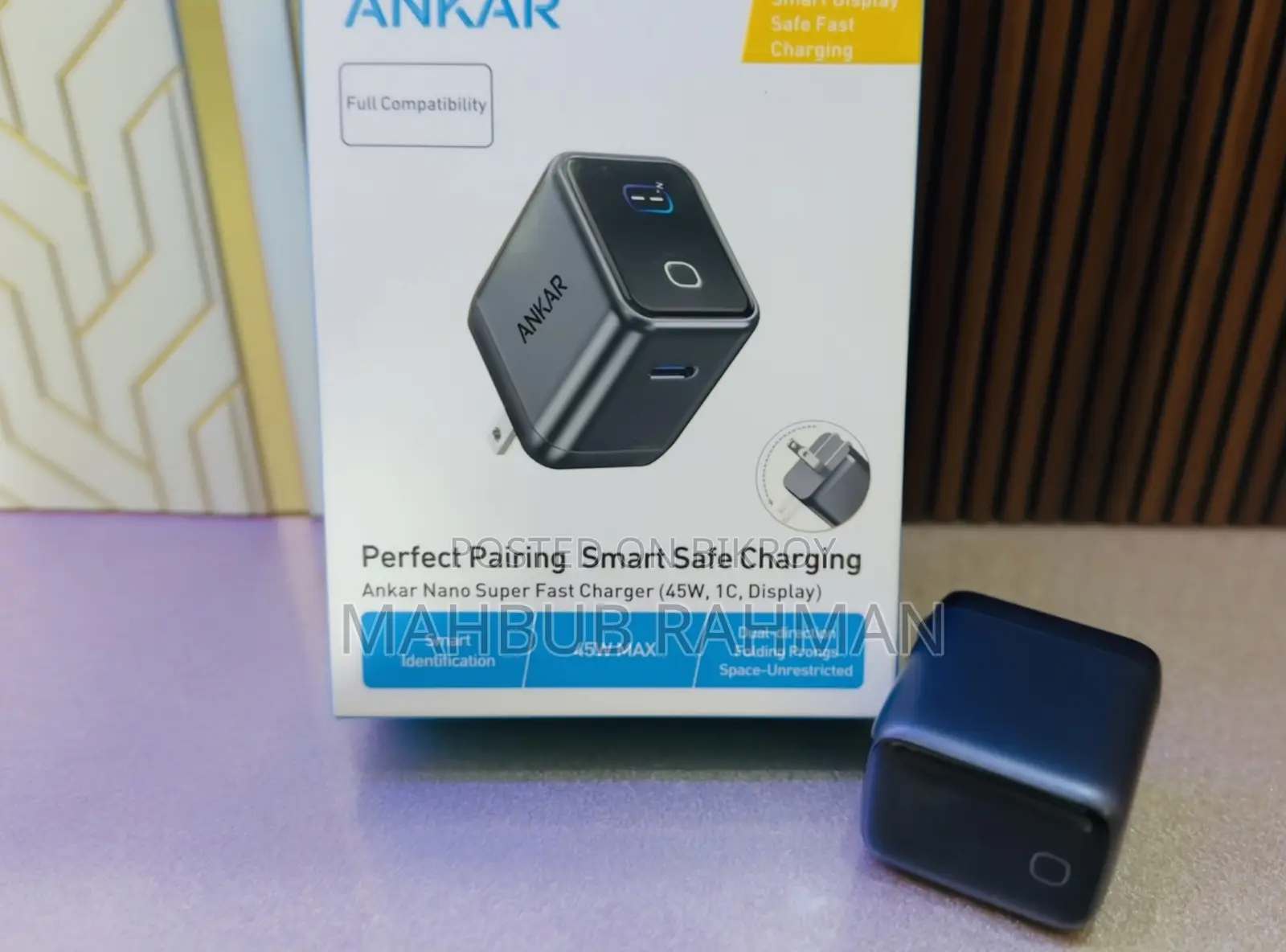 Anker Nano Super Fast Charger (45W, 1C, Display)