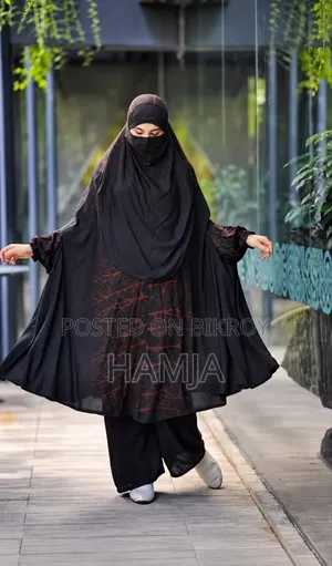 Premium Floral Khimar & Palazzo