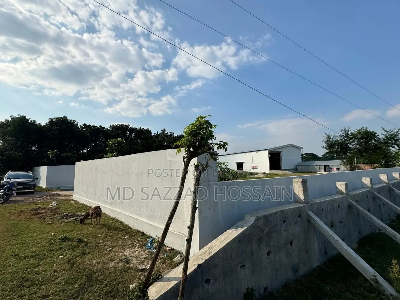 10000 Square Feet Warehouse With 82 Decimal Industrial Land With Wall