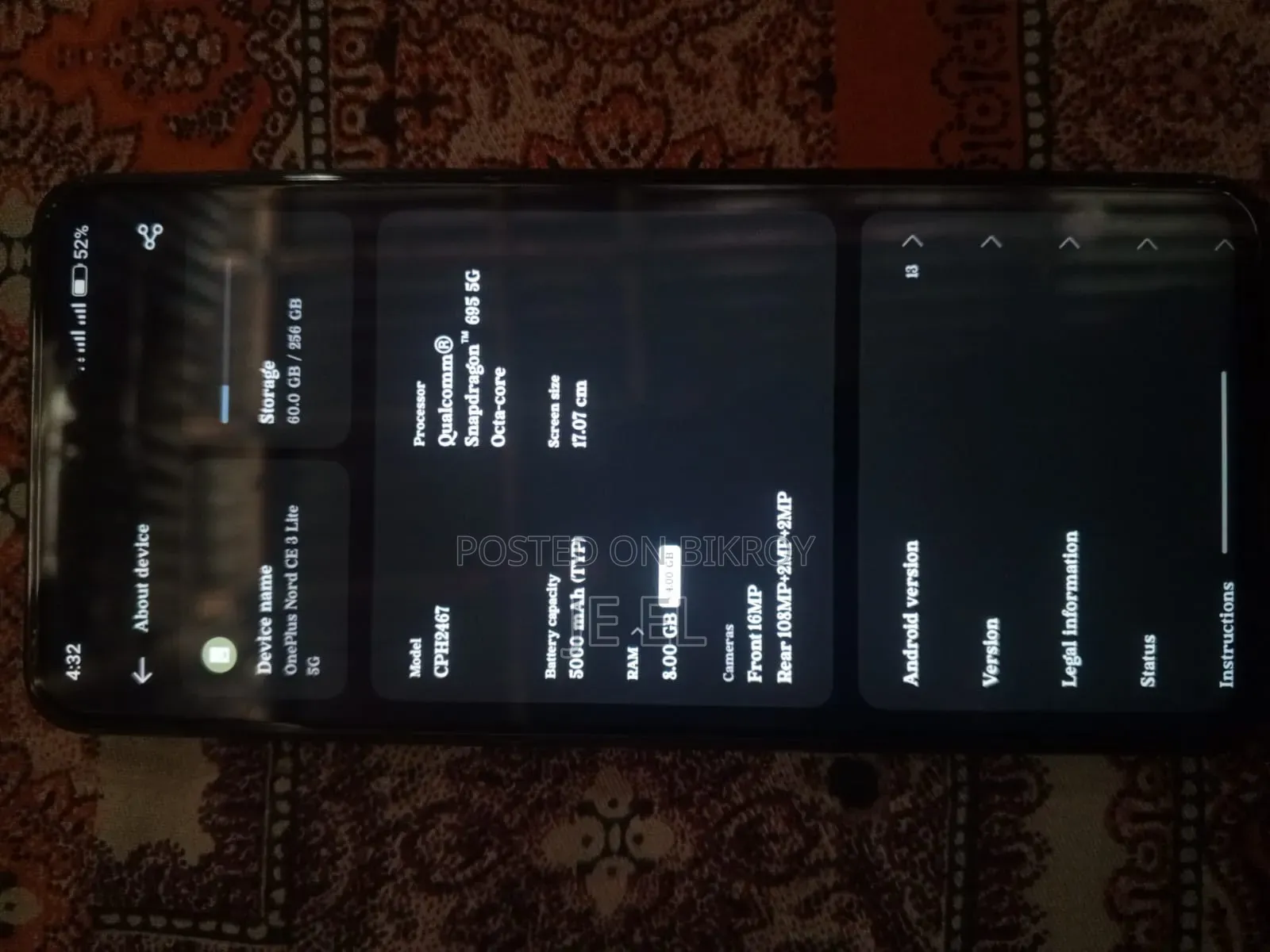 OnePlus Nord CE 3 Lite 5G 128 GB Black