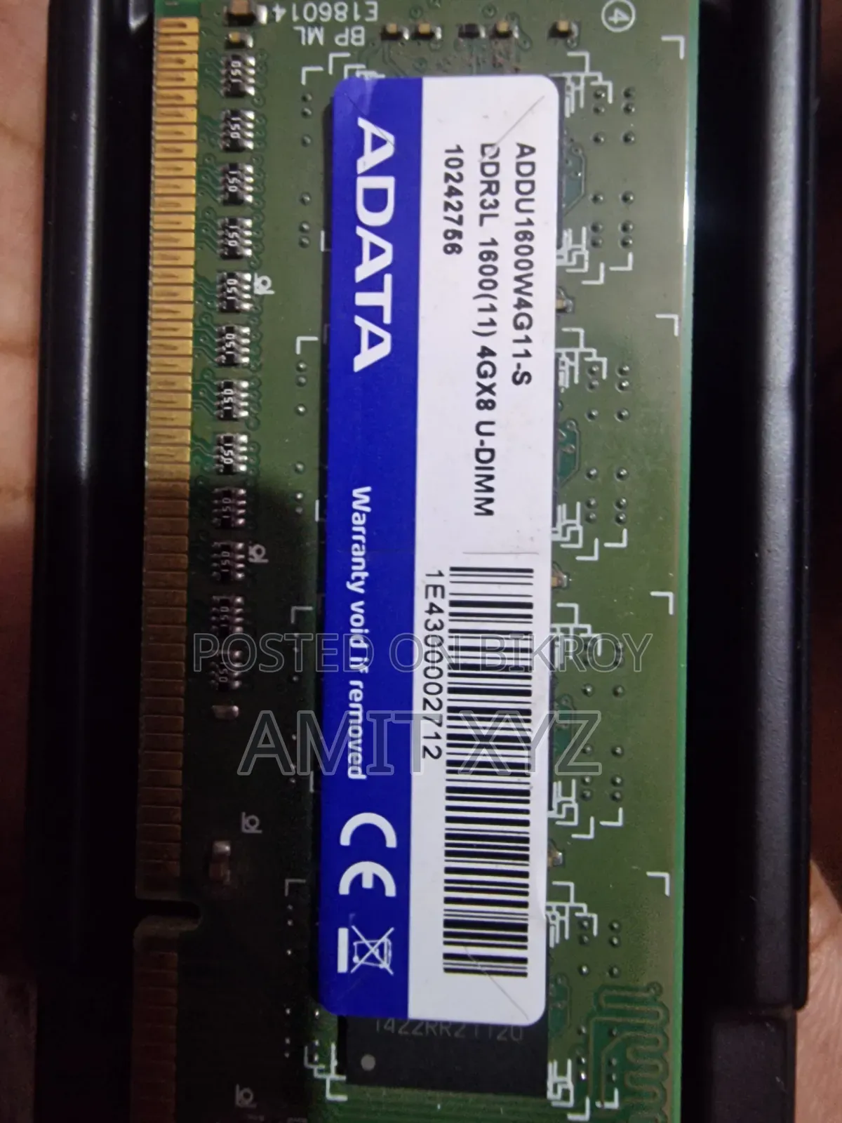 4 GB Ddr3 1600mhz Ram