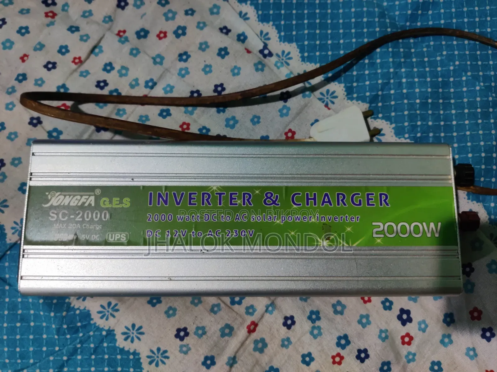 Jongfa Inverter 2000 Watt With 120A Battery