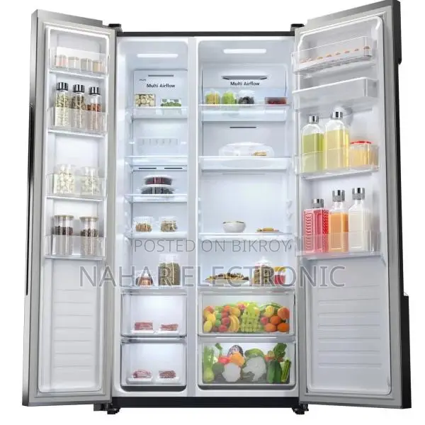 Vision VIS-566 GD Side-By-Side 566L Inverter Refrigerator