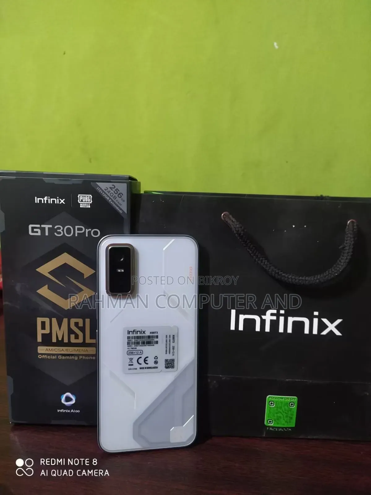 ইনফিনিক্স জিটি ৩০ প্রো ২৫৬ জিবি সাদা