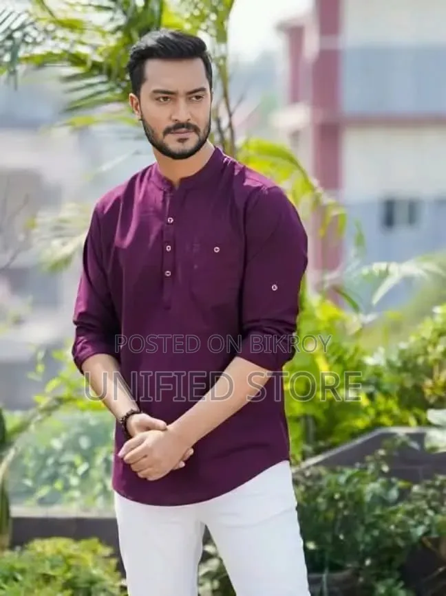 প্রিমিয়াম সাকুরা কটন স্টাইলিশ কাটুয়া পাঞ্জাবি
