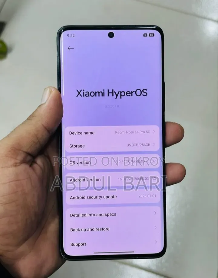 Xiaomi Redmi Note 14 Pro 256 GB Black