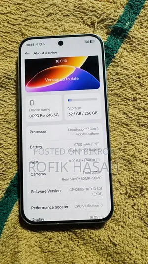 Oppo Reno16 Pro 256 GB White