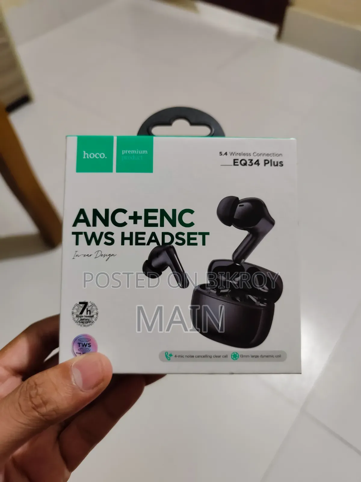 Hoco EQ34 Plus ANC+ENC TWS Earbuds