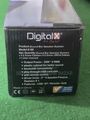 Digital X-S8 Sound Bar (1 Year Warranty)
