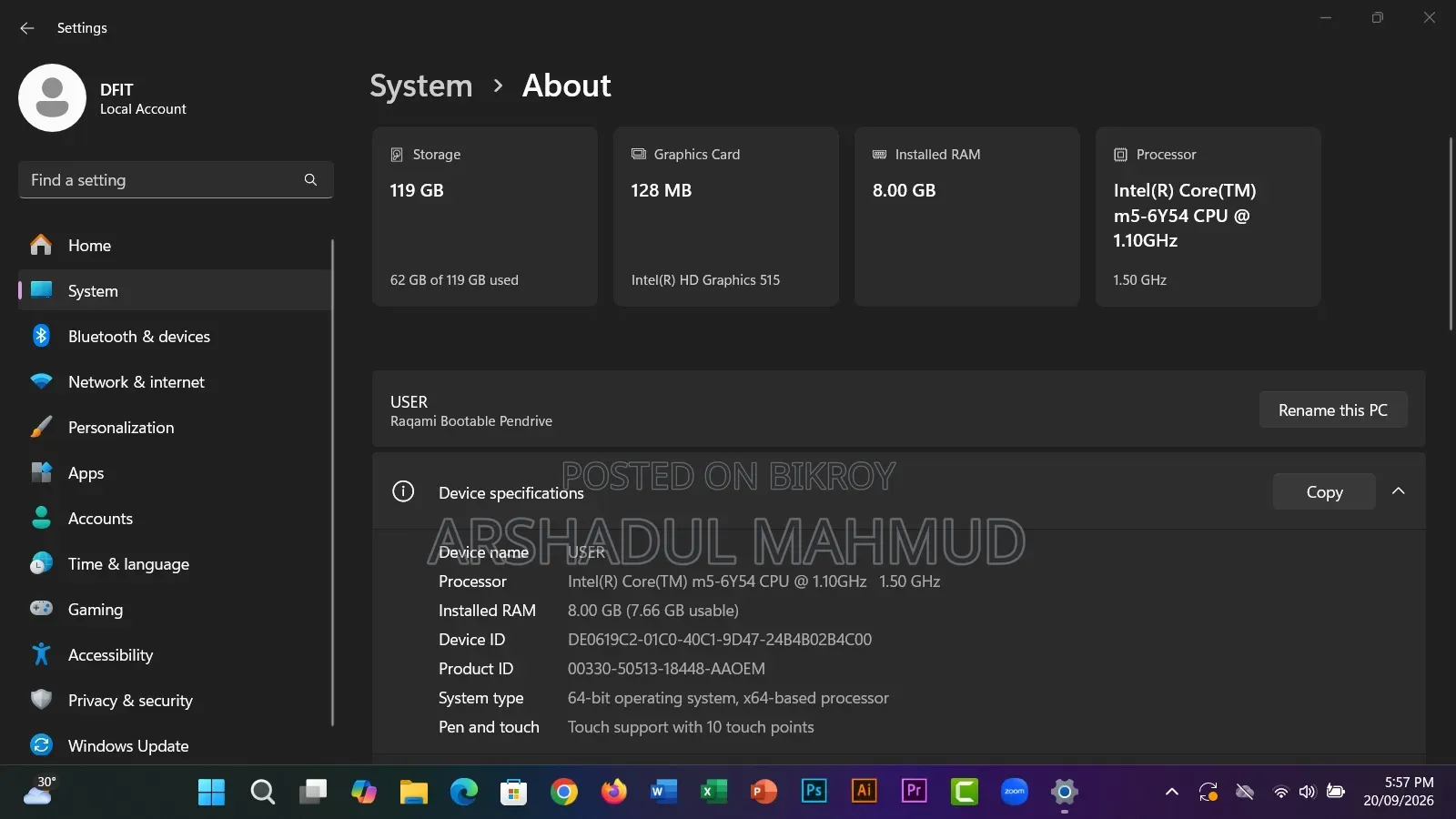 Laptop Dell Latitude 7310 8GB Intel Core M3 SSD 128GB