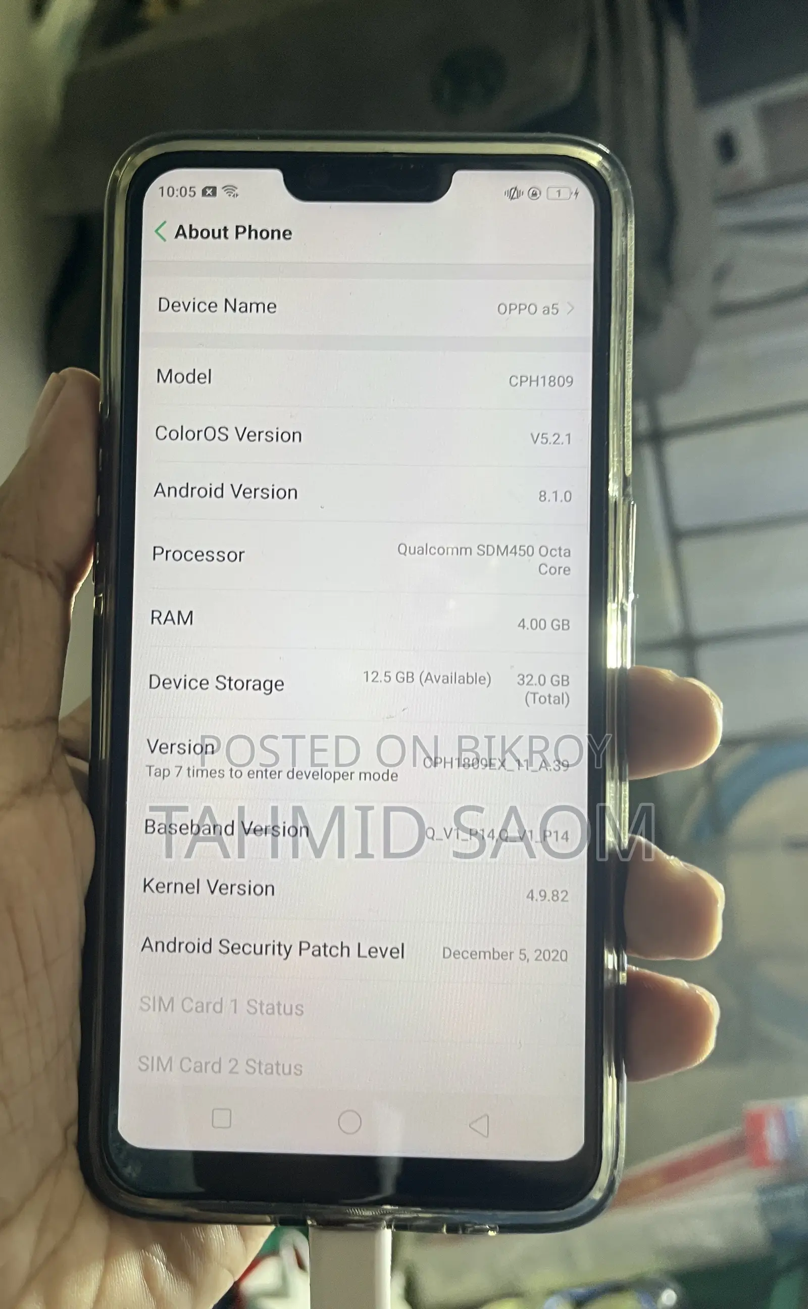 Oppo A5 4G 256 GB Blue