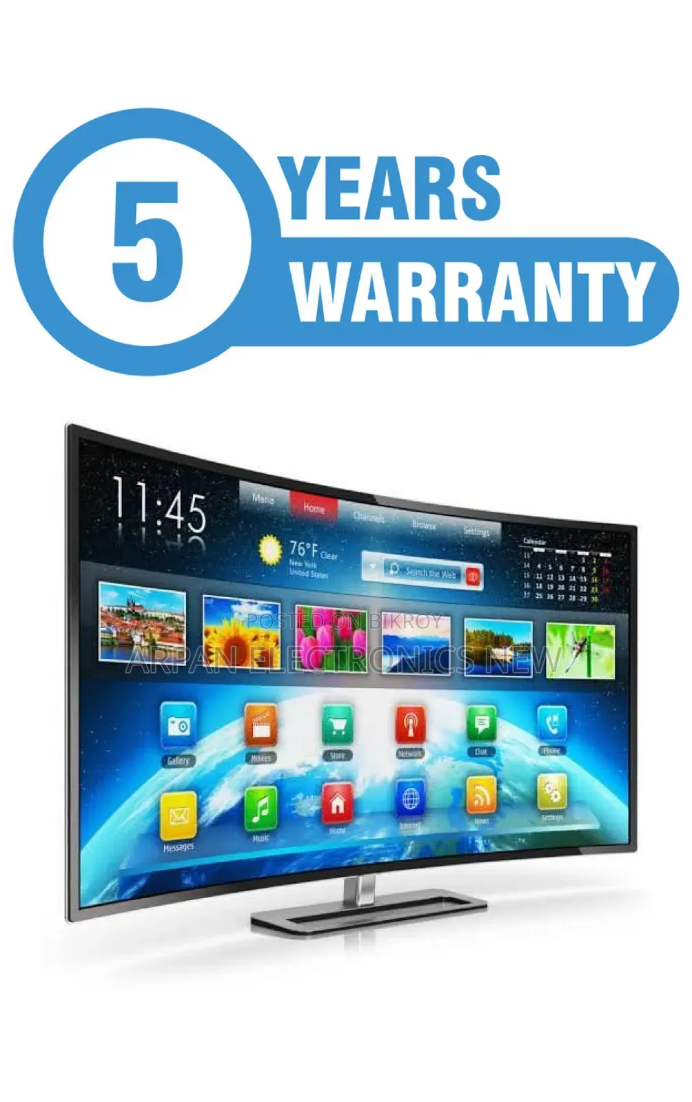 5 Years Guaranty-32 Inch Frameless Sony Smart Android Tv EMI Available