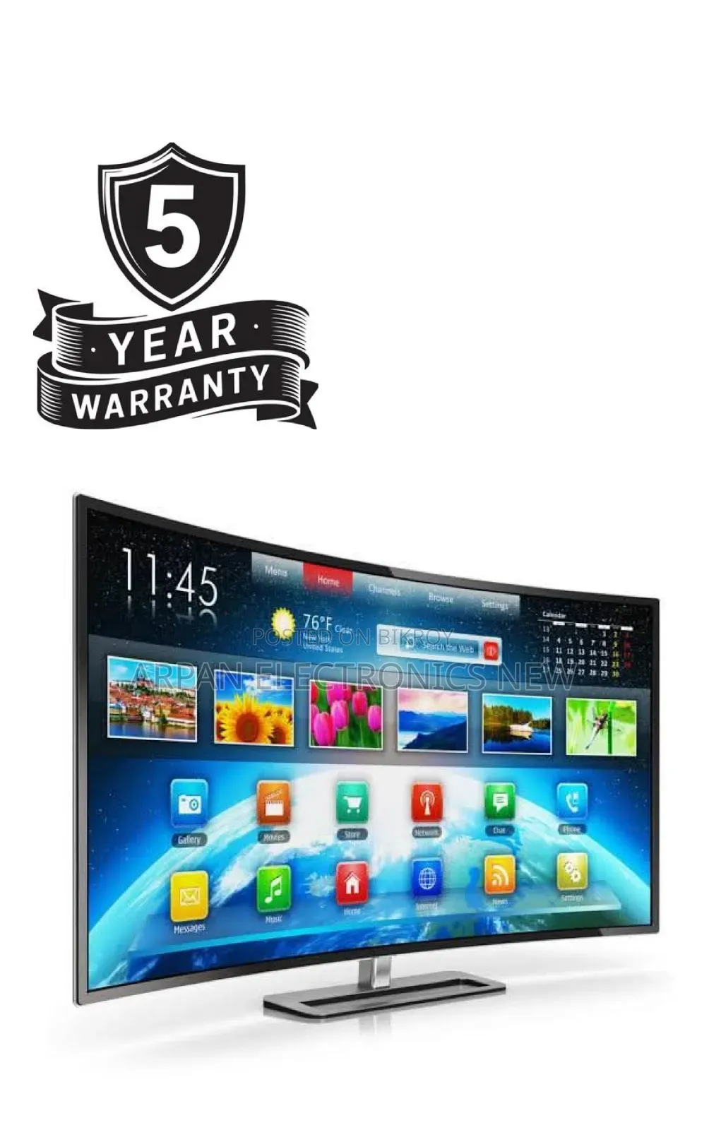 5 Years Guaranty-32 Inch Frameless Sony Smart Android Tv EMI Available