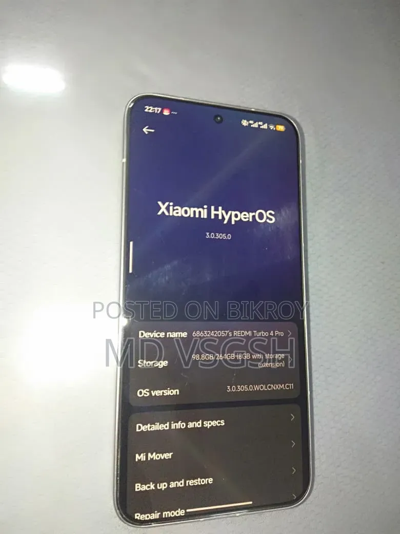 Xiaomi Redmi Turbo 4 Pro 256 GB White