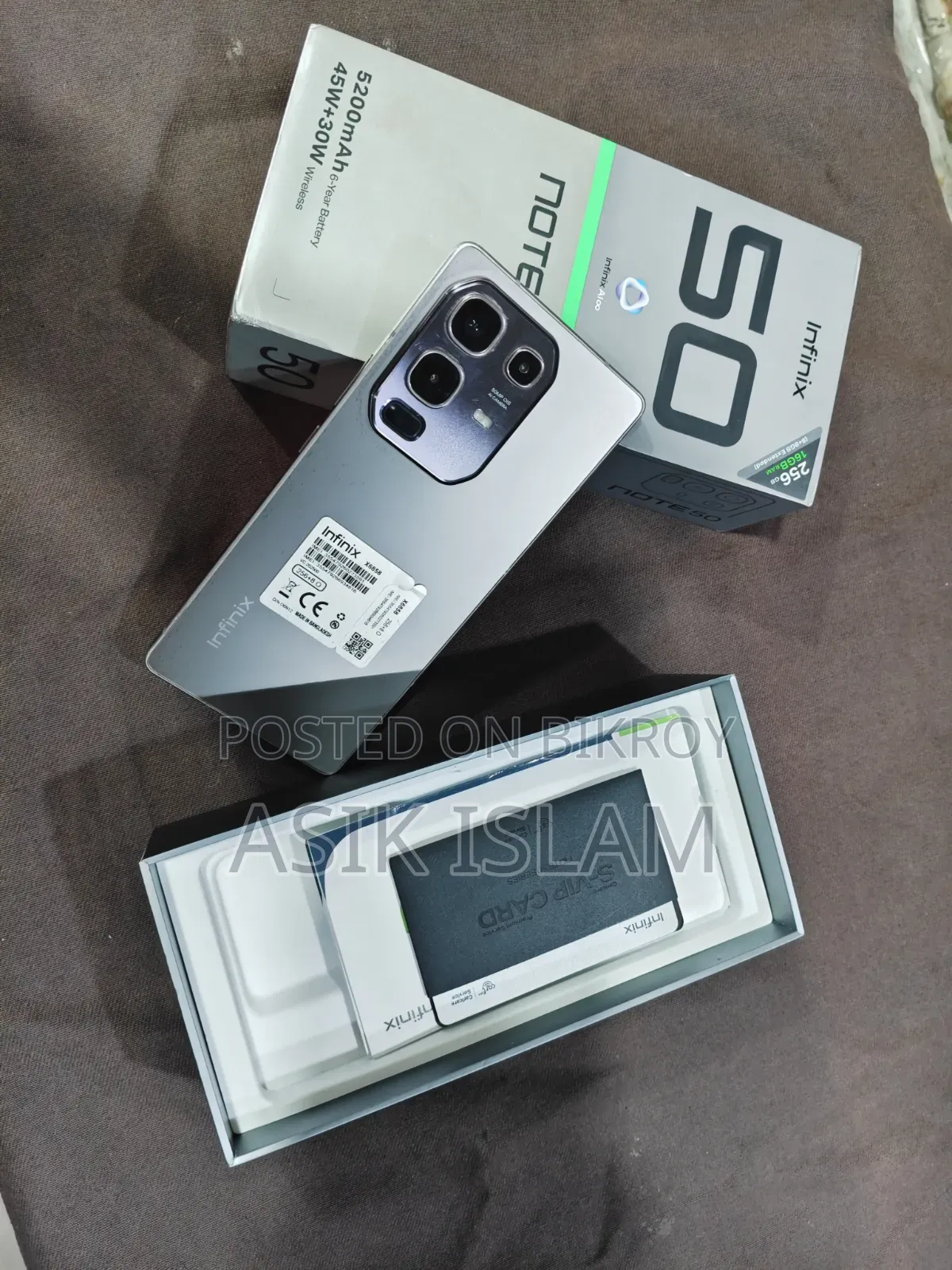 Infinix Note 50 4G 256 GB Gray
