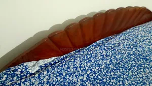 A genuine teak wood semi-double bed will be sold.